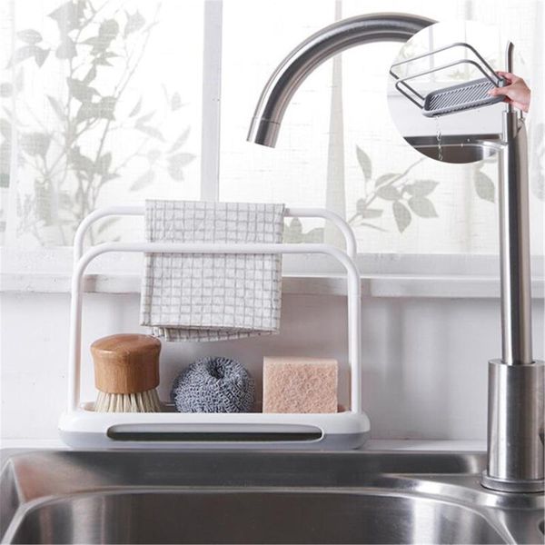 

hooks & rails hanging bathroom kitchen utensil box rag storage rack