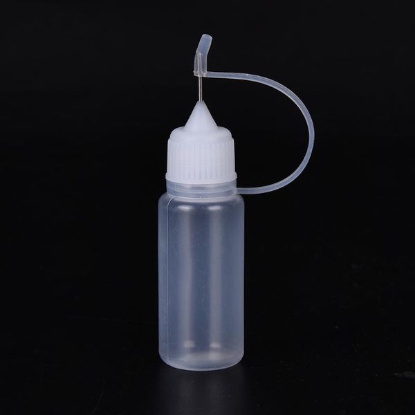 

storage bottles & jars 1pc 10ml plastic squeezable needle eye liquid dropper sample eyes drop refillable bottle