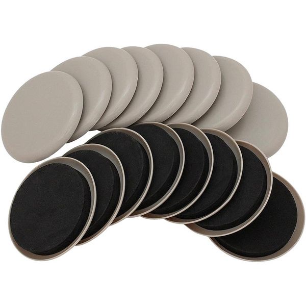

round furniture sliders 16 pcs reusable glider moving pad for easily heavy on the floor carpet surface bath mats