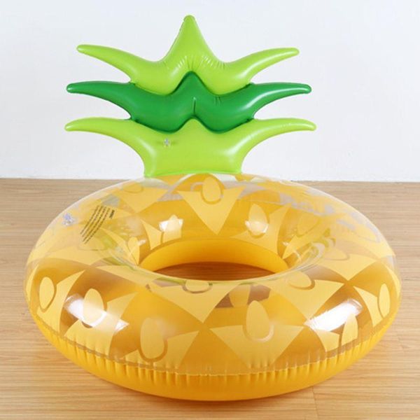 

life vest & buoy giant inflatable pineapple swimming ring backrest pool floats circle beach toys 87hf