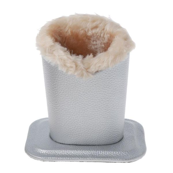 

sunglasses frames pu leather eyeglass holder sunglass stand with soft plush lining, Silver
