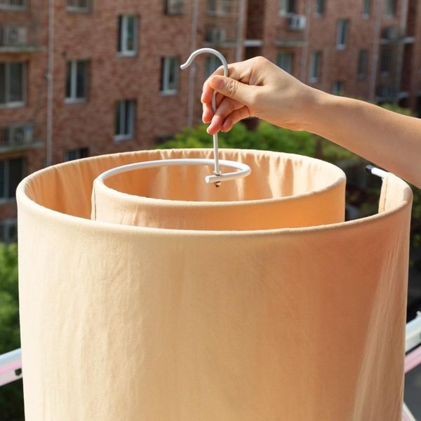 

quilt artifact spiral drying rack multifunctional balcony round rotating bed sheet storage household bay window practical hangers & racks