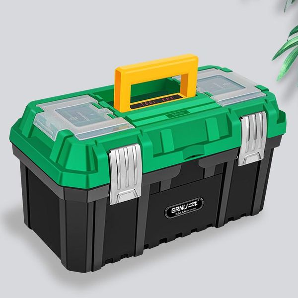 

tool organizers high capacity case bags household metal hard green multi hardware storage plastic maleta rigida parts box dm50tc