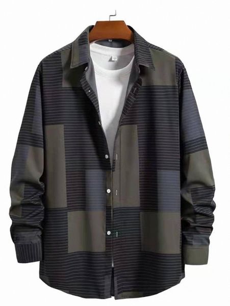 

men striped print colorblock shirt without tee h3tx#, White;black