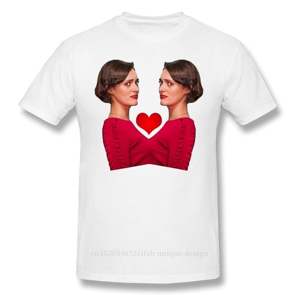

chatty wednesdays heart shirt men 100% cotton short summer sleeve tshirt comedy fleabag british tv series casual loose t-shirt men's t-, White;black