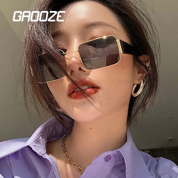 

gaooze rectangle sunglasses ladies fashionable antiglare sun glasses uv400 transparent female glasses woman sunglasses lxd498, White;black