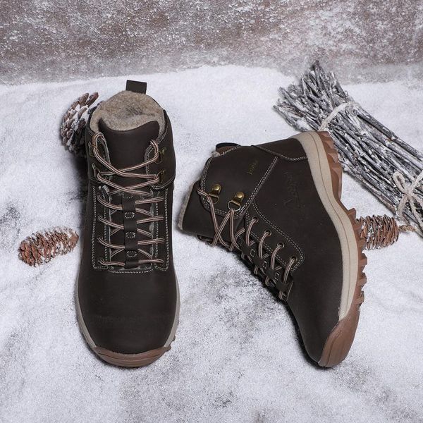 

2021 winter snow men's shoes plush cotton outdoor martin boots high british, Black