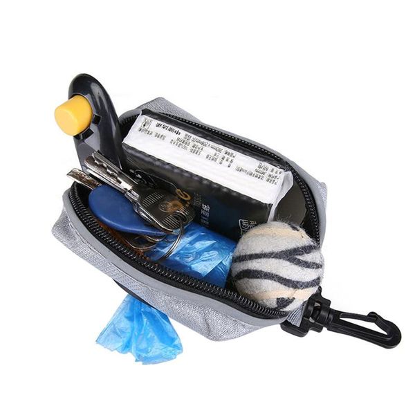 

dog car seat covers pet trash bag with reflective strip plastic hook smooth zipper outdoor walking accessories dispenser pouch garbage bags