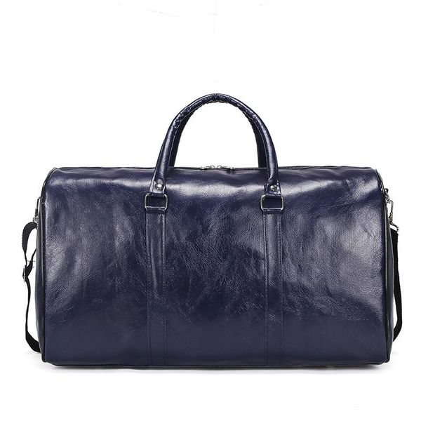

large capacity outdoor short-distance travel bags soft pu leather women duffel bag fashion casual men sports fitness handbag