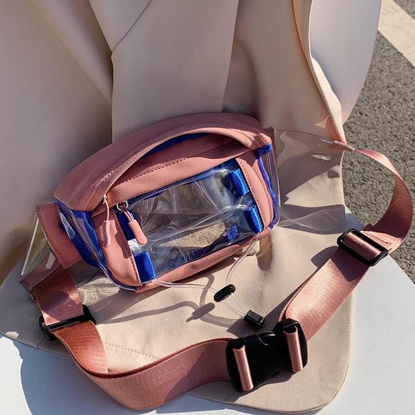 

waist bags pvc waterproof fanny packs for women 2021 summer field travel lady transparent chest bag female belt