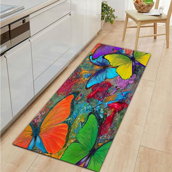 

carpets modern home kitchen carpet long strip entrance doormat bedroom bedside floor mat hallway anti-slip water absorbent area rugs