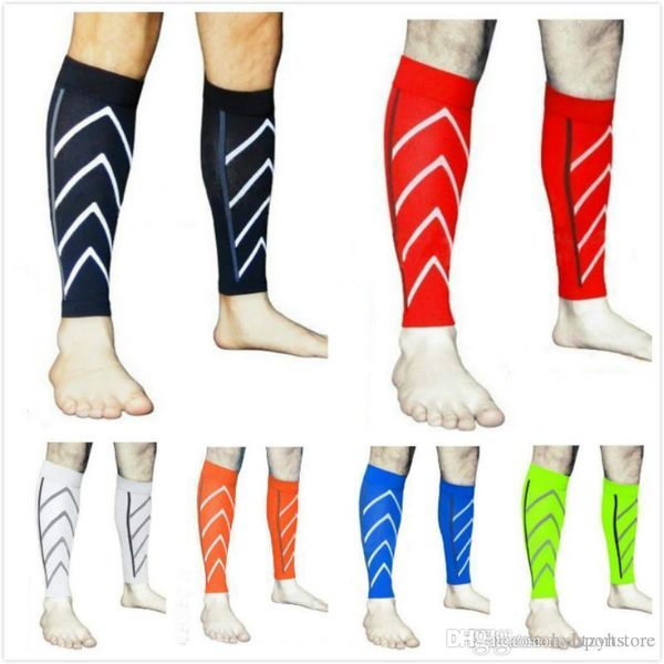 

sports socks sport men women running calf support compression leg sleeve outdoor exercise safety socks1 pair, Black