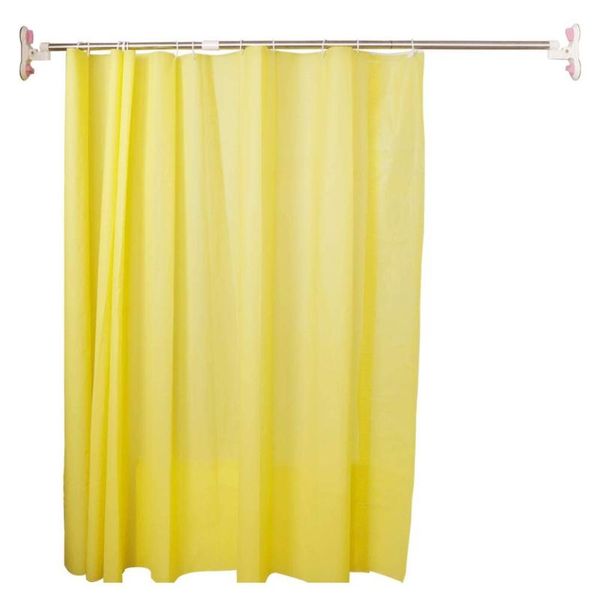

adjustable bathroom shower curtain rod suction cups expandable straight tension rail clothes hanger towel pole curtains