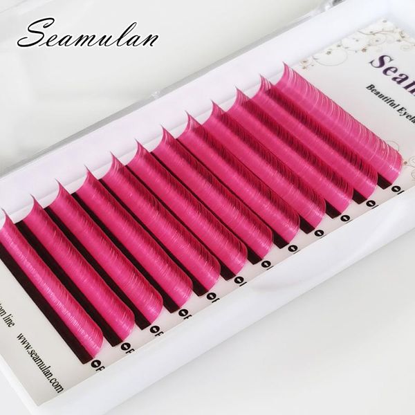 

false eyelashes makeup for beauty eyelash extension colorful lash 12lines one tray mixed color rainbow extensions jbcd curl