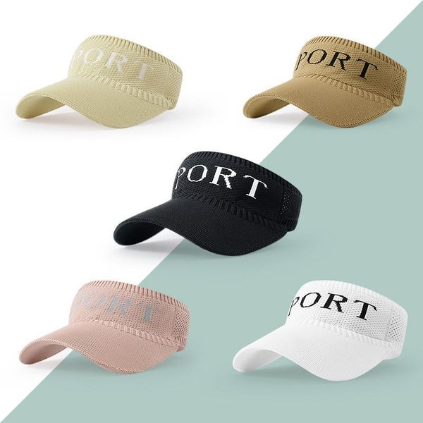 

wide brim hats children's empty sun hat outdoor parent-child baseball cap sunscreen sports letter embroidery student, Blue;gray