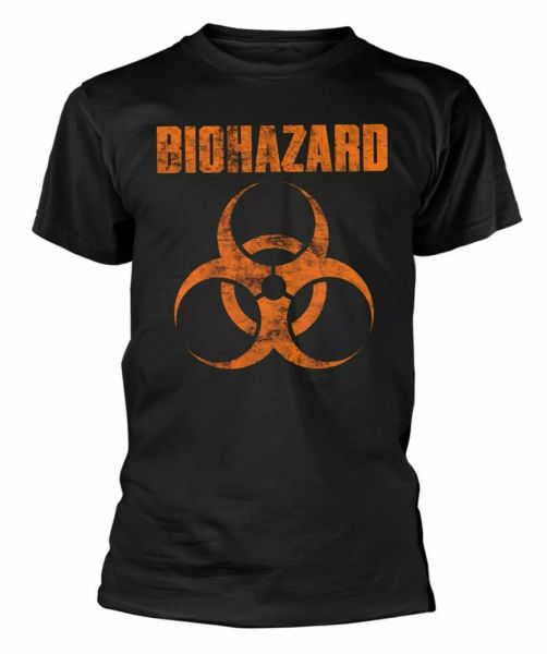

biohazard t shirt logo official black mens tee new metal classic rock, White;black