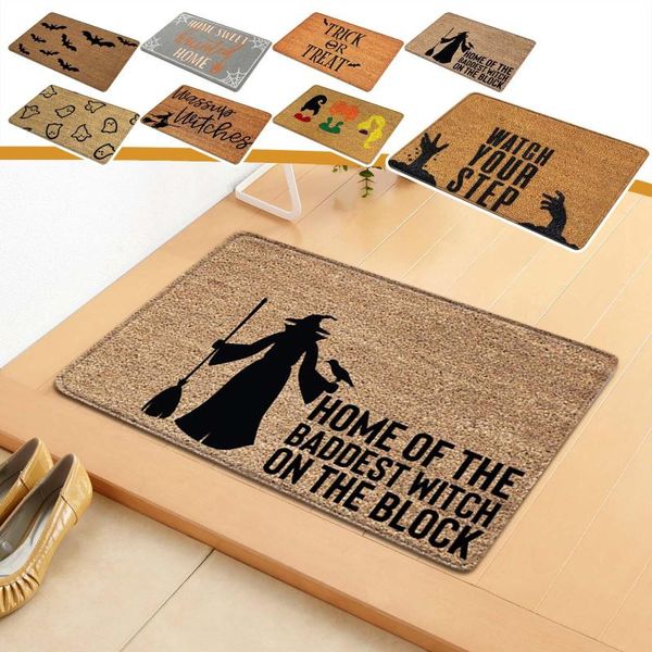 

carpets halloween doormat carpet welcome home mat non slip bottom indoor outdoor cartoon absorbent anti-slip kitchen bedroom