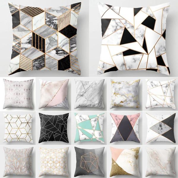 

cushion/decorative pillow decorative cushion cover case geometric printed polyester throw decor for home decoration sofa pillowcase 40507