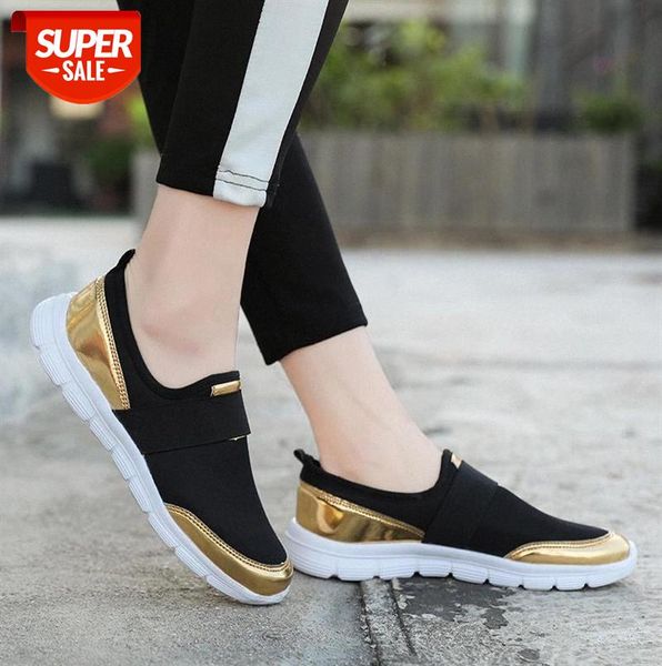 

2020 women sneakers vulcanized shoes ladies casual breathable walking mesh flats large size couple size35-42 #w97s