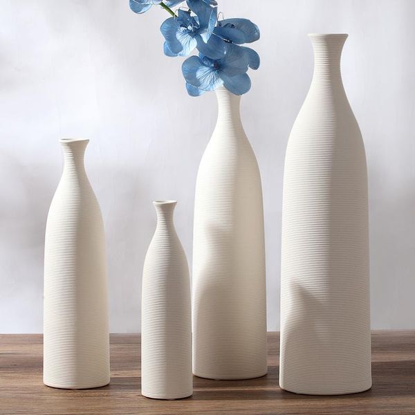 

vases the coffee shop white ceramic creative contracted flower vase pot home decor craft room decoration handicraft porcelain figurine