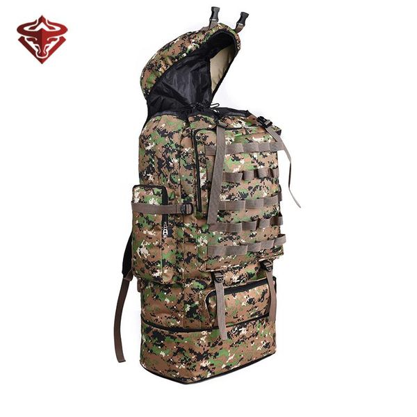 

outdoor bags 100l large capacity tactical bag mountaineering camping hiking military molle water-repellent shoulder
