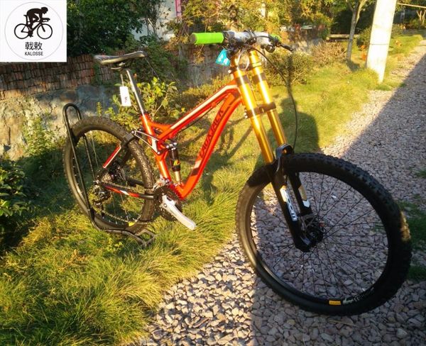 

kalosse m390 27 speed dh 26 inch bicycle 20mm barrel shaft full suspension mountain bike am/xc bikes