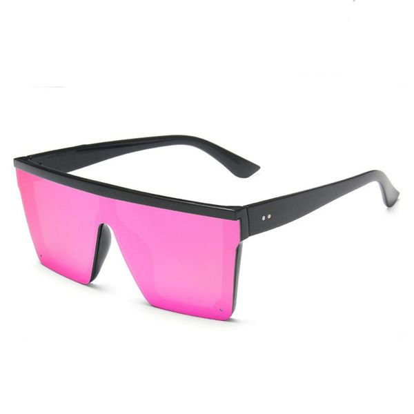 

sunglasses fashion retro big frame siamese for women men brand design classic summer driving uv400 sun glasses shades, White;black