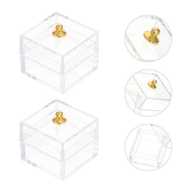 

10pcs candy display box storage case mini adornment (transparent) frames