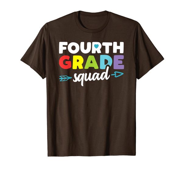 

fourth grade squad t shirt 4th student teacher first day, White;black