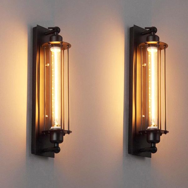 

wall lamp e27 vintage industrial for bedroom cafe restaurant retro mounted sconce bedside indoor decor light fixture