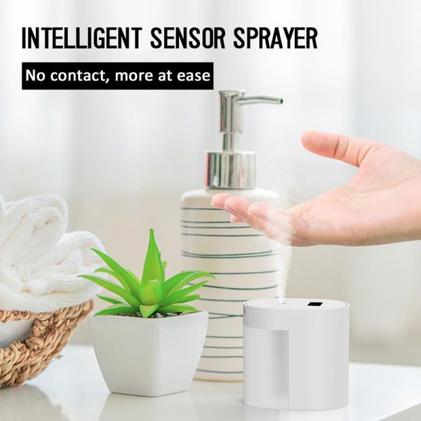 

100ml automatic soap dispensers machine spray style sterilizer alcohol disinfector smart touchless bathroom hand washing device liquid dispe