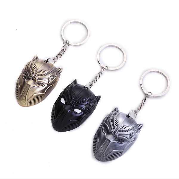 

keychains captain usa keychain panther metal mask movie peripheral advertisement keyring small gift pendant, Silver