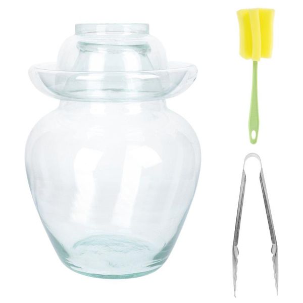 

storage bottles & jars 1pc multi-purpose glass jar large capacity sealing container
