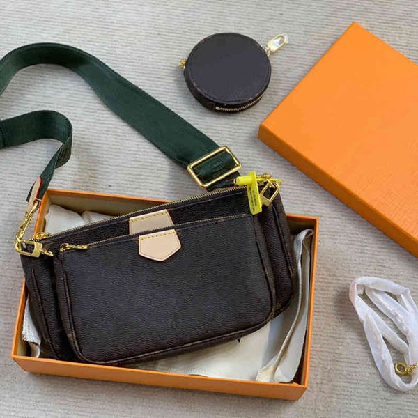 

5a designersbags handbag shoulder luxury classic fashion brand designs women m44813 cowhide triad mahjong package hobo purse come with box