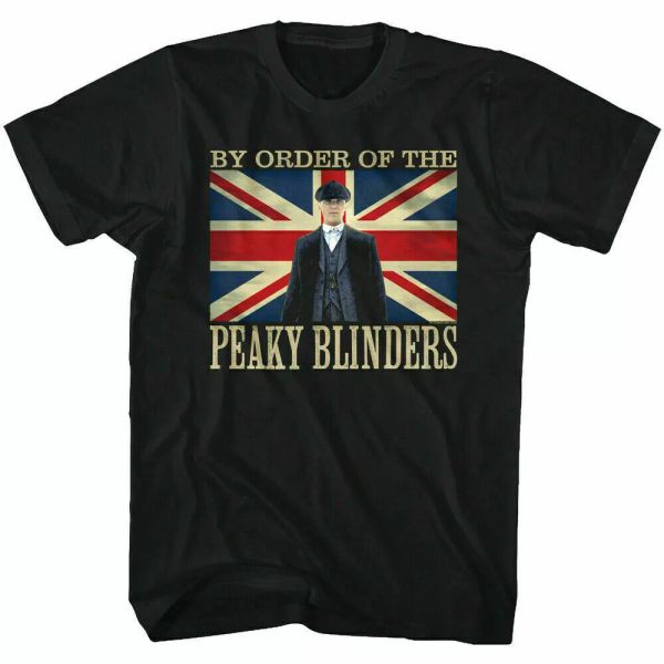 

peaky blinders shelby union jack t shirt mens licensed tv show tee new black, White;black