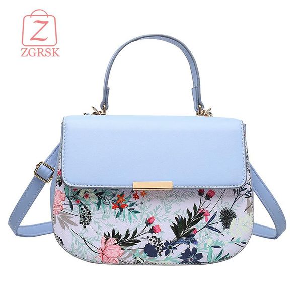 

evening bags fashion floral painting design women handbags pu leather ladies crossbody saddle composite