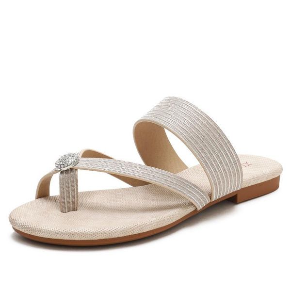 

sandals shoes woman 2022 summer fashion leather flip flops open toe flat women casual slippers female, Black