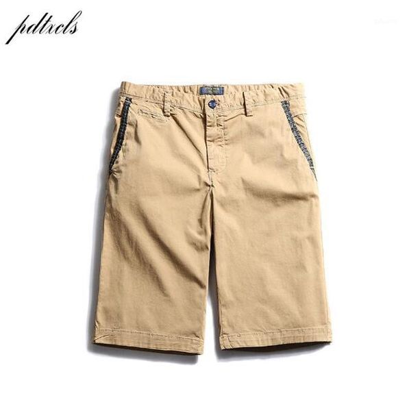 

summer casual shorts men 100% cotton fashion slim solid beach homme men's, White;black