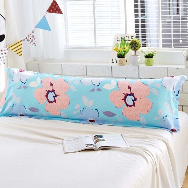 

Pillow Case 1.5m Cover Long Pillowcases For Couple Wedding Double Use Pillowcase Home Bedding El Floral Printing