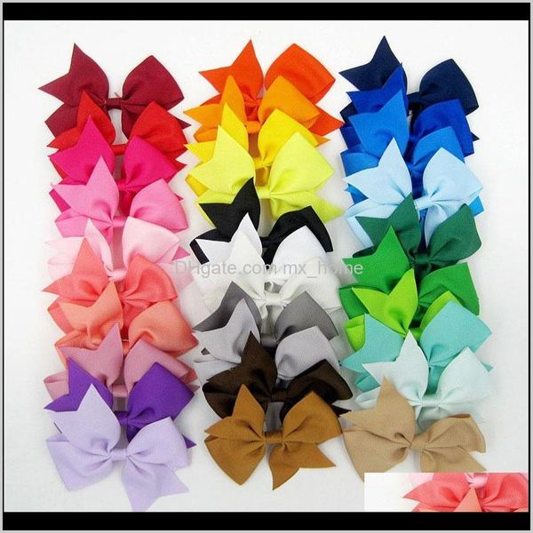 

10cm baby girls hairpin pure color fishtail clip kids barrettes mdtwb n4tnd, Slivery;white