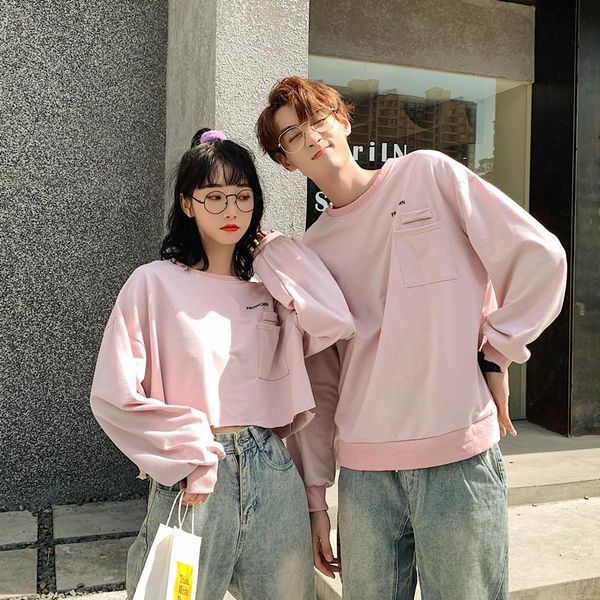 

women's hoodies & sweatshirts the 2021 pair of couples fall cover headless pink hoodie clothes clothing, Black