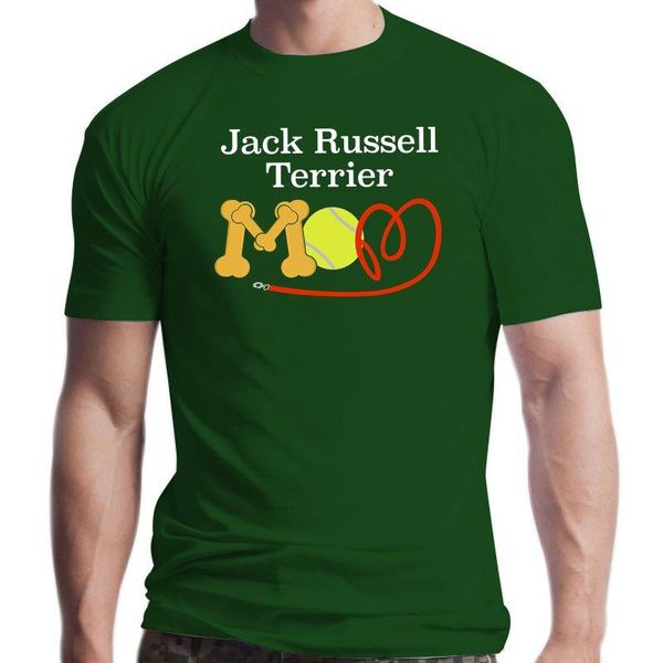 

men's t-shirts jack russell terrier dog mom and dad comfy cute lover t-shirt outwear clothes tee shirt, White;black