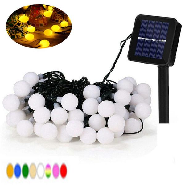 

strings 5m/10m power led solar lamps outdoor string fairy lights light garden christmas party decoration ligh