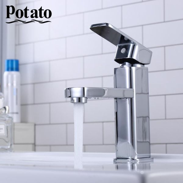 

bathroom sink faucets potato faucet modern style basin cold and water mixer single handle economic type p1006