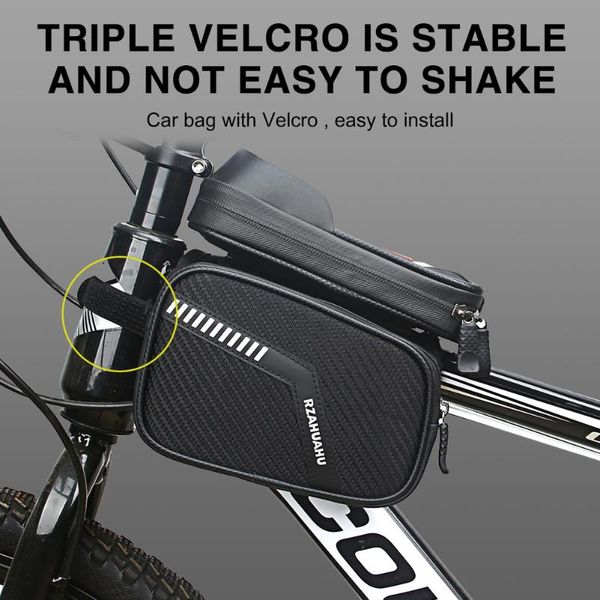 

bag pack bicycle accessories front tube bags mobile phone case waterproof saddle mtb cycling pouch car & truck racks