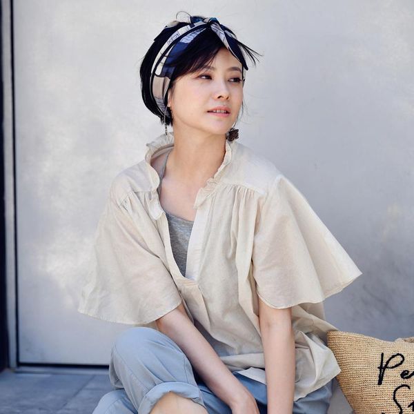 

scarves micoco j7789c simple fashion color summer long small silk scarf bag binding lady hair band, Blue;gray