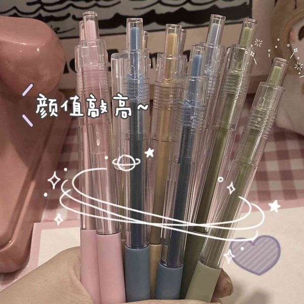 

printing no style color student prs neutral pen 0.5 white transparent prsure signature office writing fountain stationery