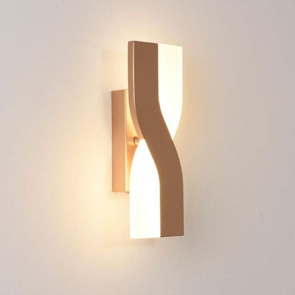 

wall lamp modern led sconces 350 degree rotatable 6w warm light, iron + acrylic sconce lighting for bedroom bedside