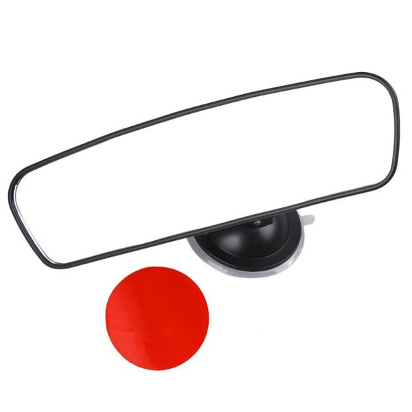 

other interior accessories durable car flat rearview mirror portable wide angle powerful (black)