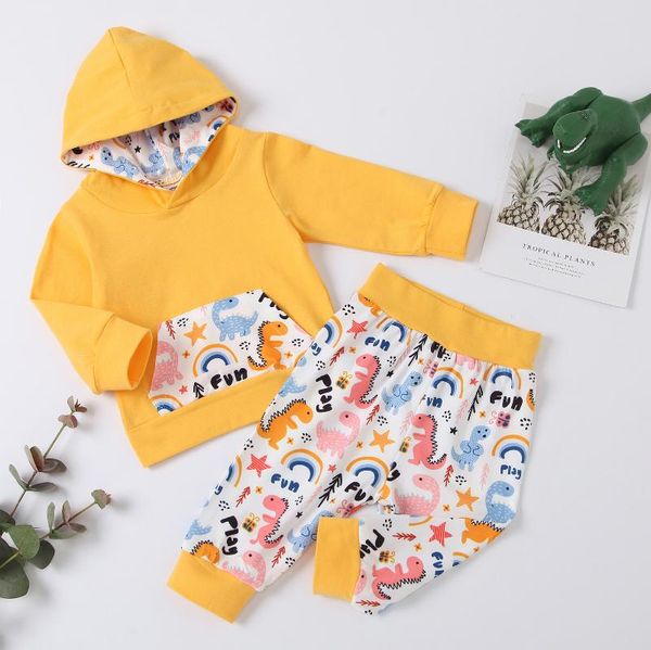 

clothing sets toddler boy clothes tie-dye hodded sweatshirt born infant baby pullove +pants outfits tracksuits autumn winter, White